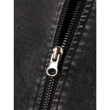 Name It Dark Grey Denim Luna Denim Bomber Jacket