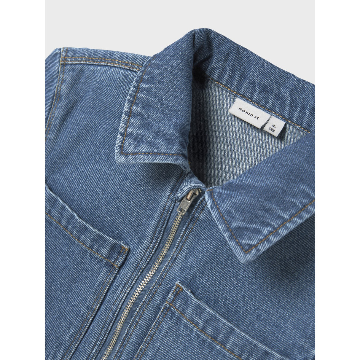 Name It Medium Blue Denim Astrid Zip Denim Dress