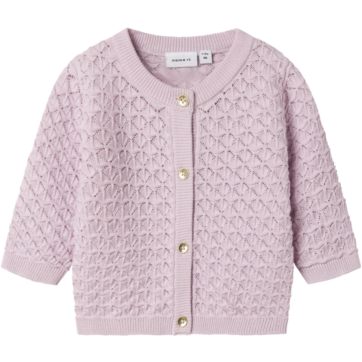Name It Winsome Orchid Tatine Knit Cardigan