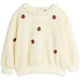 Mini Rodini Offwhite Ladybugs Embroidery Lace Sweatshirt