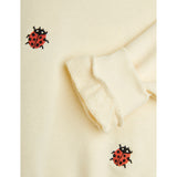 Mini Rodini Offwhite Ladybugs Embroidery Lace Sweatshirt