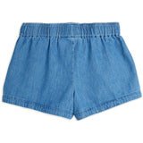 Mini Rodini Blue Note Embroidery Lightweight Denim Shorts