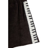Mini Rodini Black Piano Terry Sweatshorts