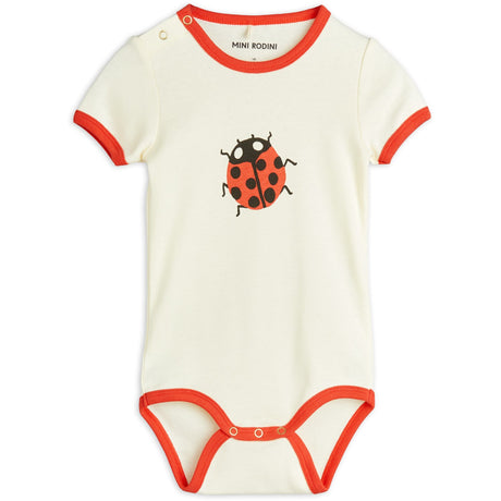 Mini Rodini Offwhite Ladybugs Body