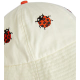 Mini Rodini Offwhite Ladybug Embroidery Sun hat
