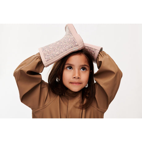 Wheat Powder Flower Meadow Rubber Boot Muddy