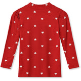 Fliink Pompeian Red Aop Kelly Puff Ls Blouse