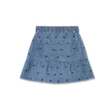 Fliink Light Denim Blue Donna Denim Skirt