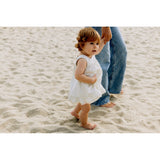 Wheat Summer Blue Stripe Dress Ruffle Ayla