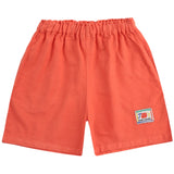 Bobo Choses Red Smiling Woven Bermuda Shorts