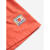 Bobo Choses Red Smiling Woven Bermuda Shorts