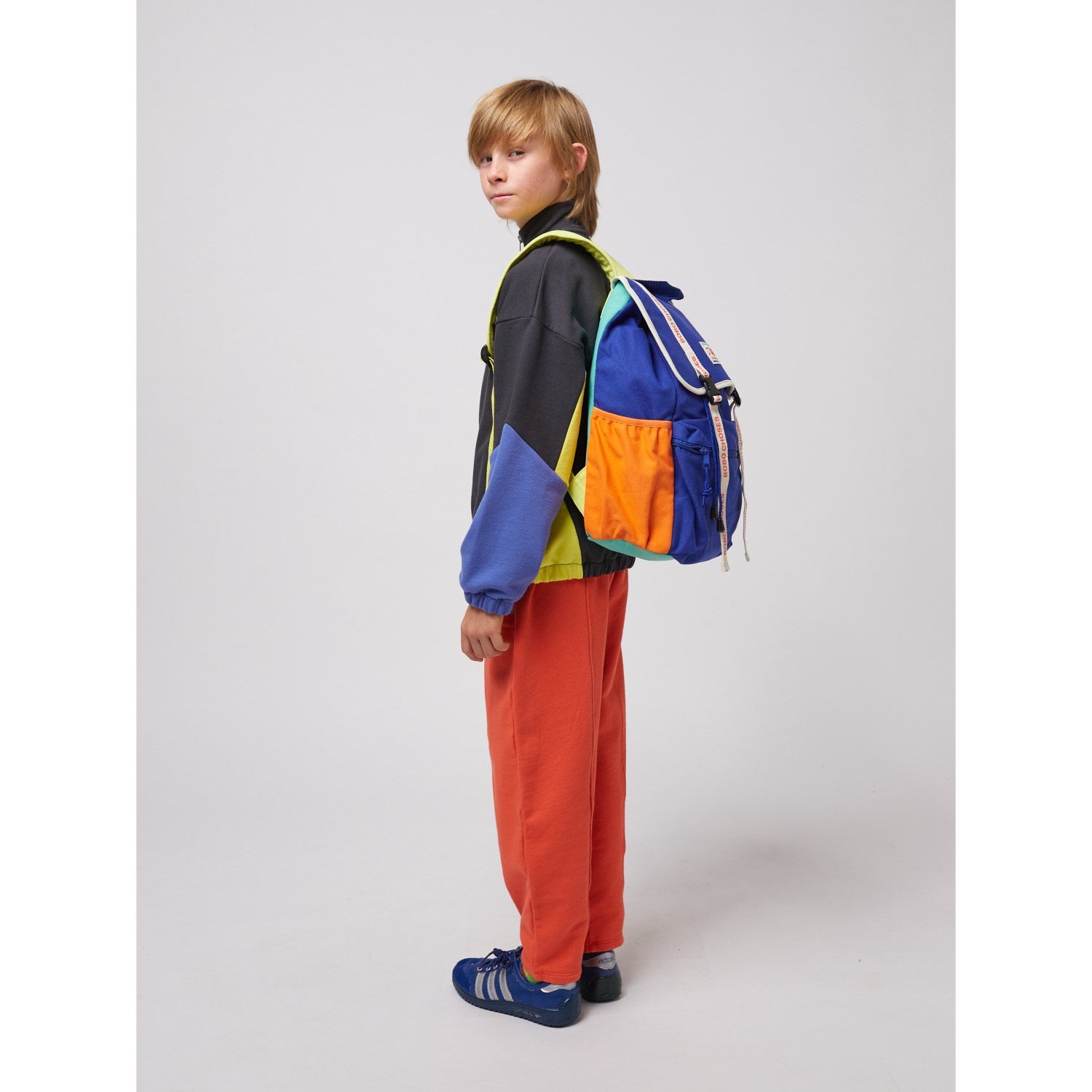 Buy Bobo Choses Blue Smiling Label Backpack | Luksusbaby