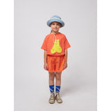 Bobo Choses Fuchsia Vichy Ruffle Woven Shorts