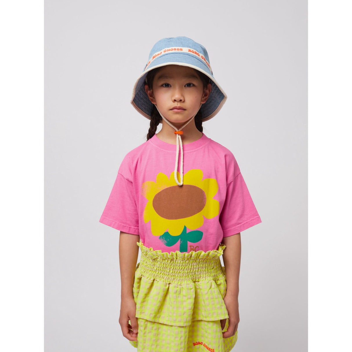 Bobo Choses Light Blue Light Denim Bucket Hat