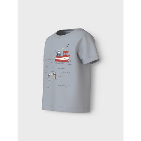 Name It Pearl Blue Lunch Time Vux T-Shirt