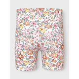 Name It Bright White Yellow Flower Vayo Short Leggings