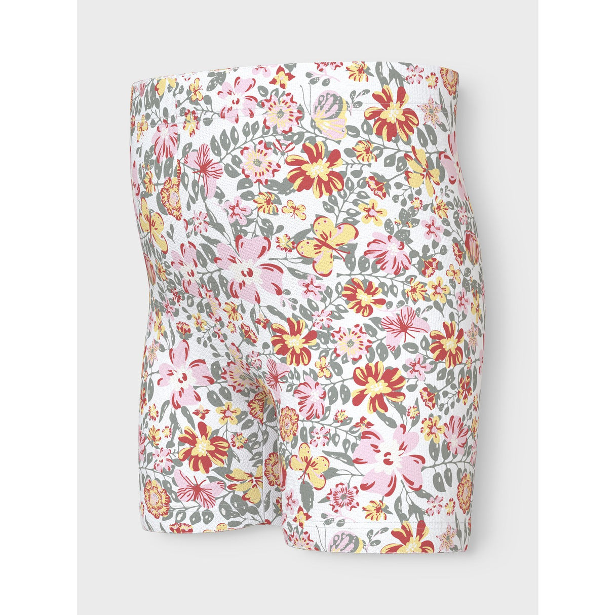 Name It Bright White Yellow Flower Vayo Short Leggings