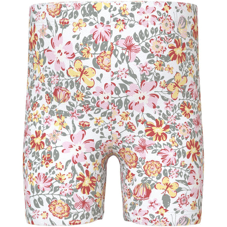 Name It Bright White Yellow Flower Vayo Short Leggings