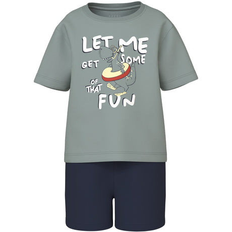 Name It Slate Gray Vigor Regular Shorts Set