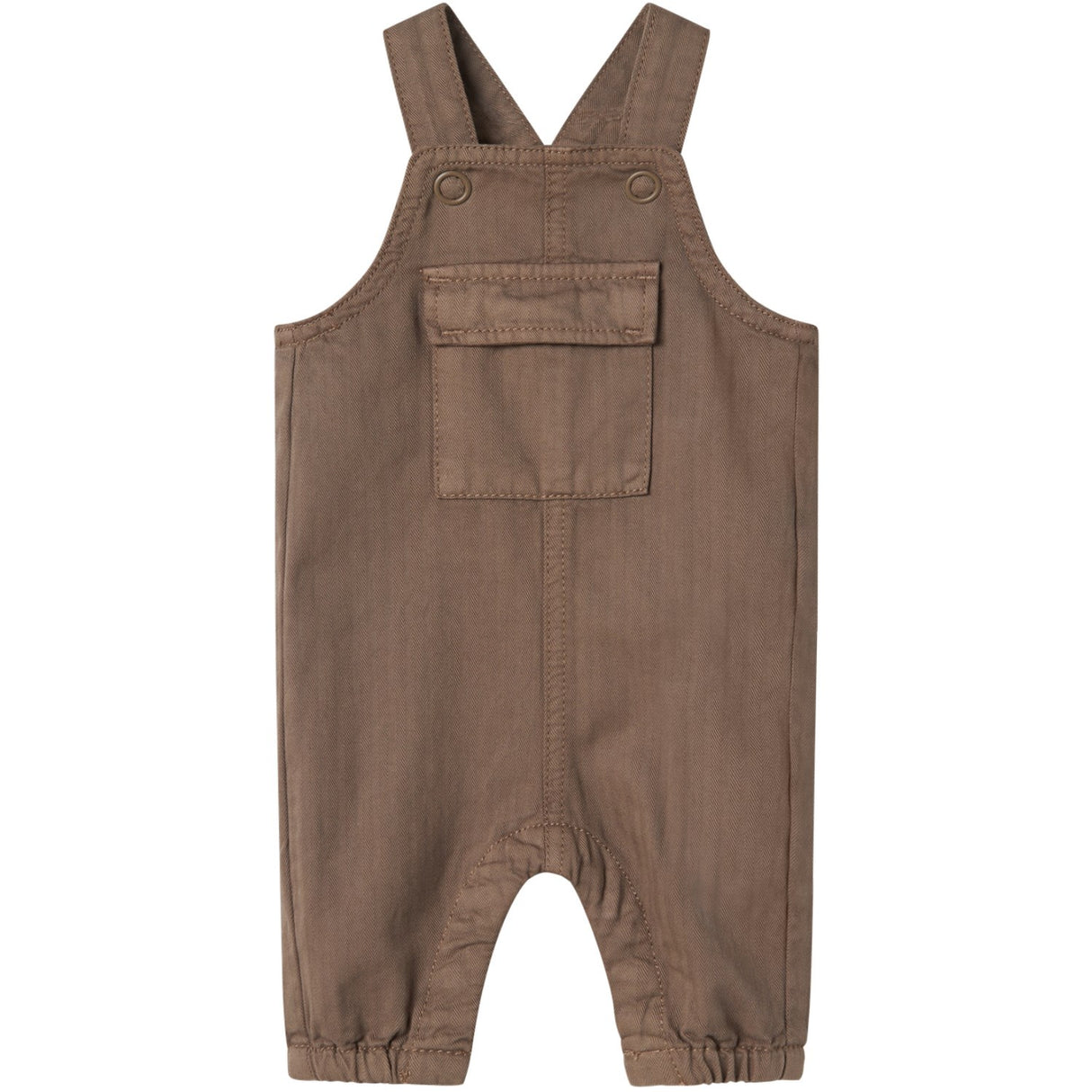 Name It Walnut Ib Regular Bow Tap Twill Overall