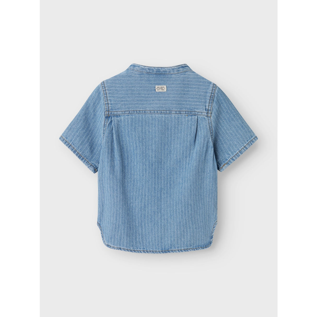 Name It Light Blue Denim Stripes Fido Denim Shirt