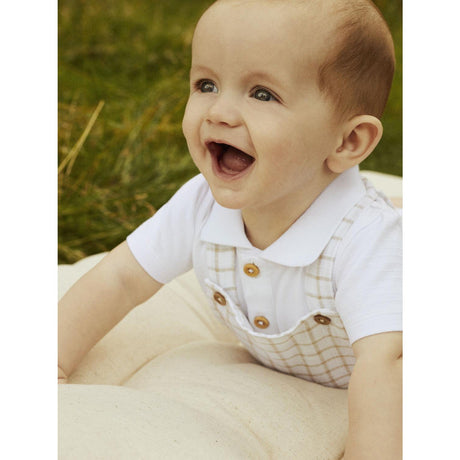 Name It Bright White Halom Short Overall