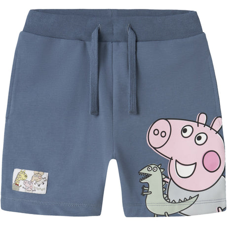 Name It Blue Mirage Art Peppa Pig Sweat Shorts