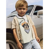 Name It Aqua Gray Hasse Regular T-Shirt