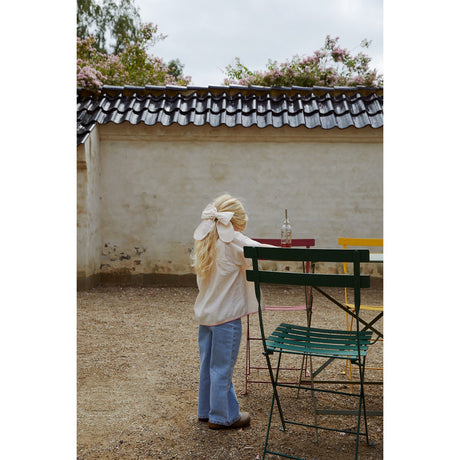 COPENHAGEN COLORS Lt Blue Indigo Washed Organic Denim Pants Wide Leg W Rope Deco