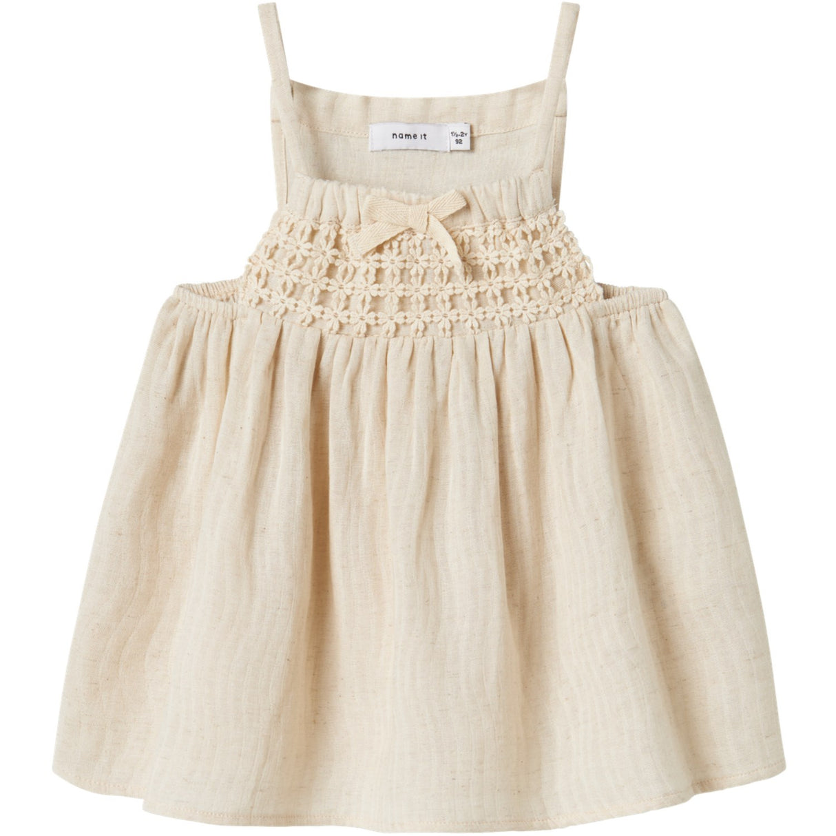 Name It Bleached Sand Jatti Strap Top