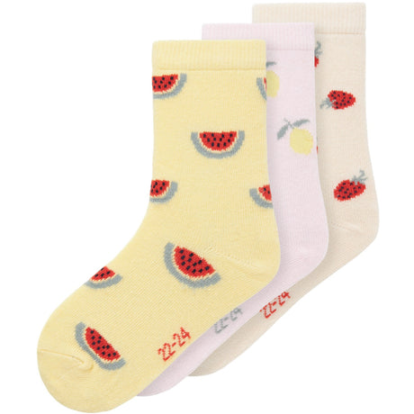 Name It Lemon Meringue Hulli 3-Pack Socks
