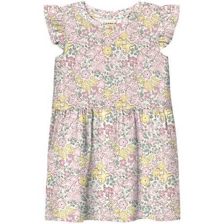 Name It Bright White Lemon Meringue Haile Cap Dress