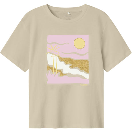 Name It Bleached Sand Jekan Regular T-Shirt