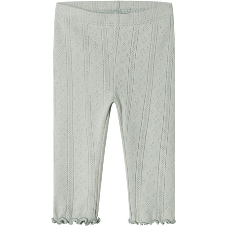 Name It Aqua Gray Jsilke Leggings