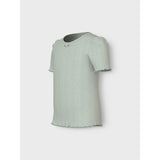 Name It Aqua Gray Jsilke Slim T-Shirt