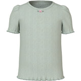 Name It Aqua Gray Jsilke Slim T-Shirt