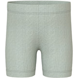 Name It Aqua Gray Jsilke Slim Biker Shorts
