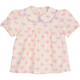 COPENHAGEN COLORS Heart Aop Heart & Dots Blouse