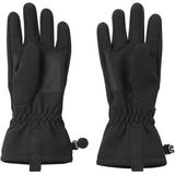 Reima Black Tehden Black Softshell Gloves