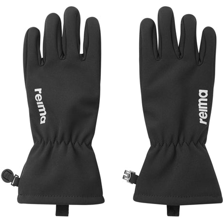 Reima Black Tehden Black Softshell Gloves