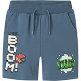 Name It Blue Mirage Mahi Minecraft Regular Sweat Shorts