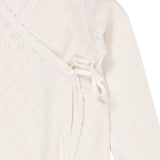 COPENHAGEN COLORS Cream Pointelle Cross-Over Full Body