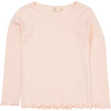 COPENHAGEN COLORS Dusty Rose Summer Pointelle Ls Tee