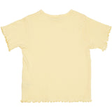 COPENHAGEN COLORS Lt Yellow Summer Pointelle T-Shirt Ss