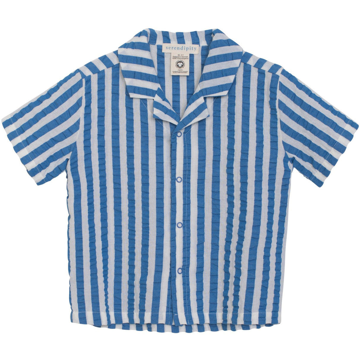 Serendipity Azur Stripe Short Sleeve Shirt