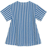 Serendipity Azur Stripe Button Dress