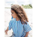 Serendipity Azur Stripe Button Dress