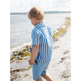 Serendipity Azur Stripe Short Sleeve Shirt