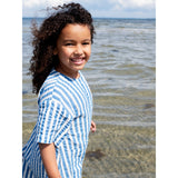 Serendipity Azur Stripe Button Dress