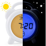Alecto White Sleep Trainer, Night Light And Alarm Clock
